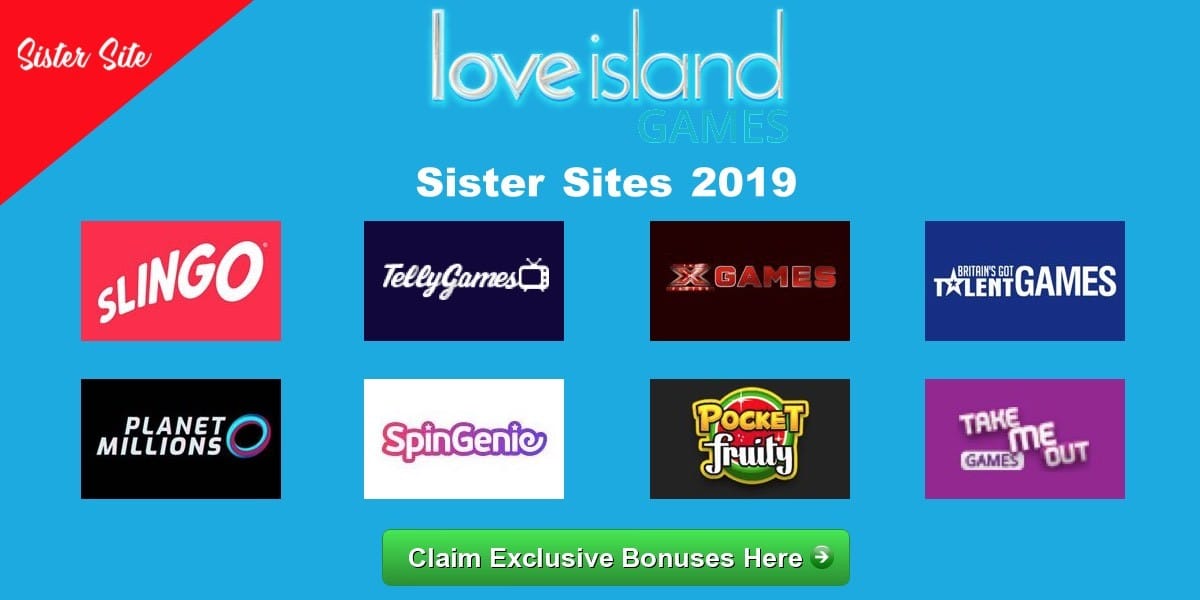 Love Island Games sister sites [2024] See all Active Sites