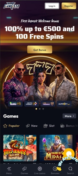 Gangsta Casino sister sites [2024] See all casinos & bonuses